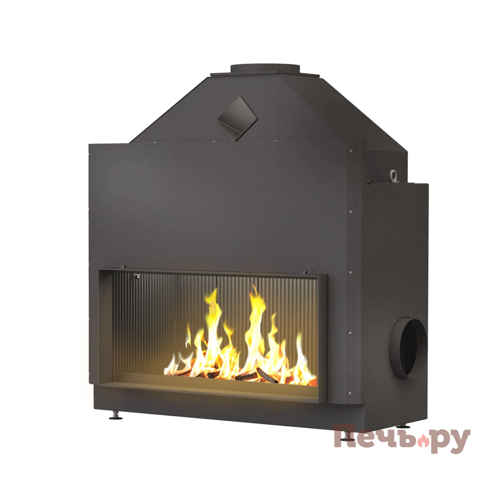 Каминная топка Brunner Urfeuer открытая топка 50/110 видео