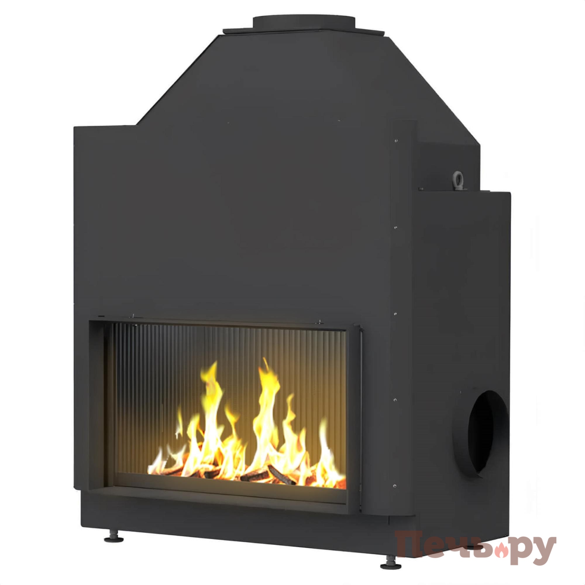 Каминная топка Brunner Urfeuer открытая топка 50/88 видео