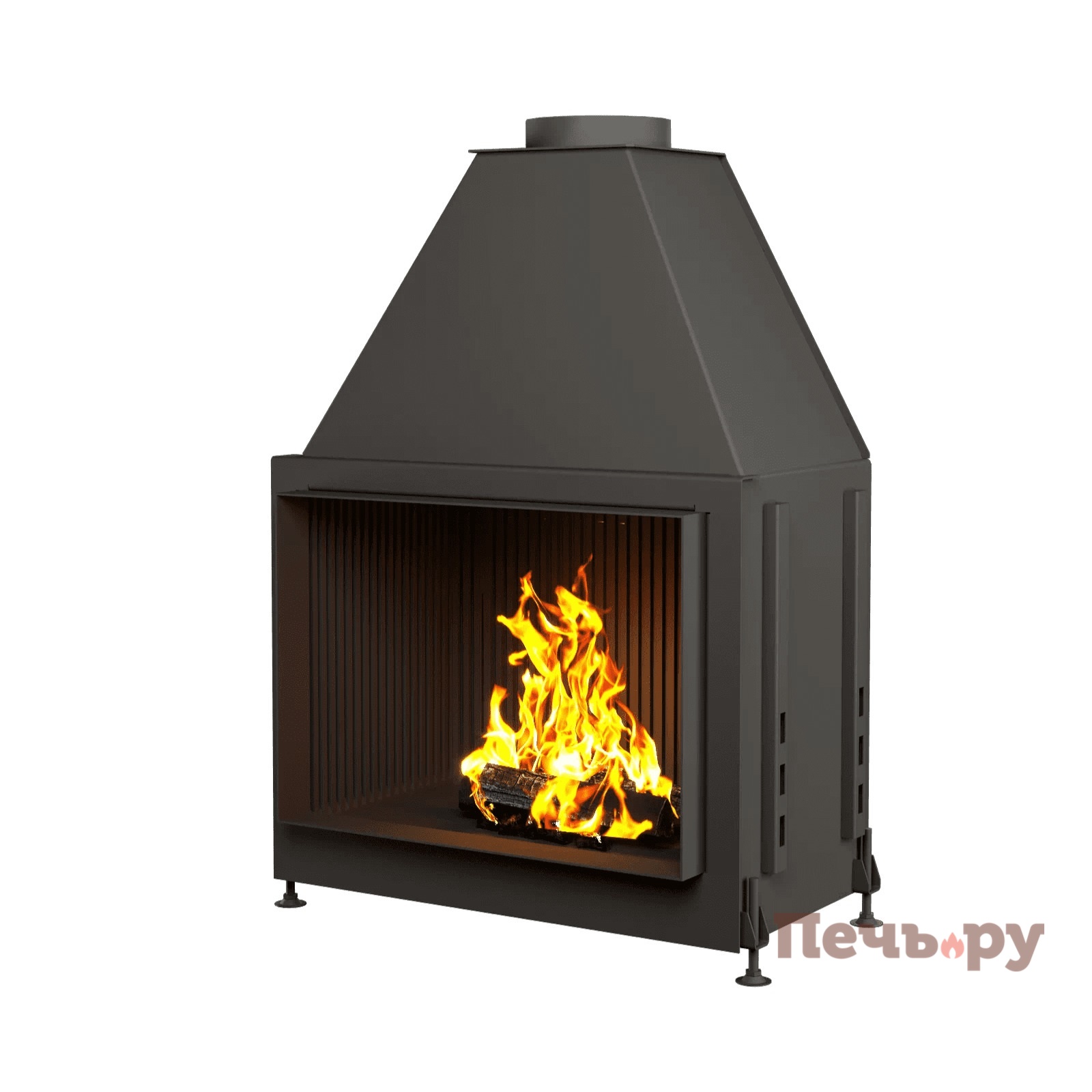 Каминная топка Астов ОПС 700 открытая видео