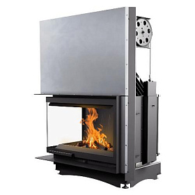 Каминная топка Kratki Oliwia/L/BS/G (угловое стекло слева, гильотина) фото