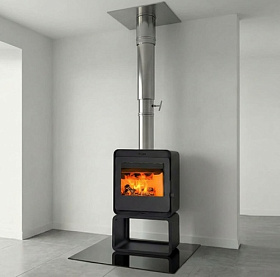 Комплект с печью Denner Fire Lumen с дровником под ключ для кирпичного дома (эконом) фото