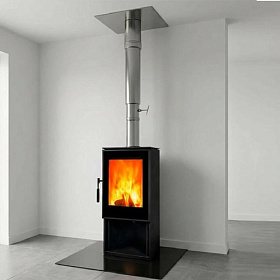 Комплект с печью Denner Fire Vitra с дровником под ключ для кирпичного дома (эконом) фото